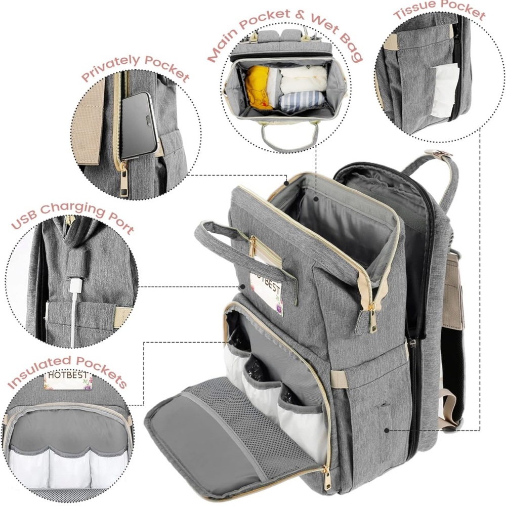Adebo baby diaper bag